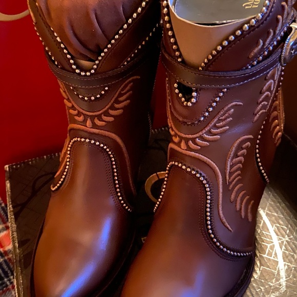 Gorgeus ♥️ CUADRA cowgirl boots embroided and 100% fine leather! Size 8.5 - Picture 5 of 10